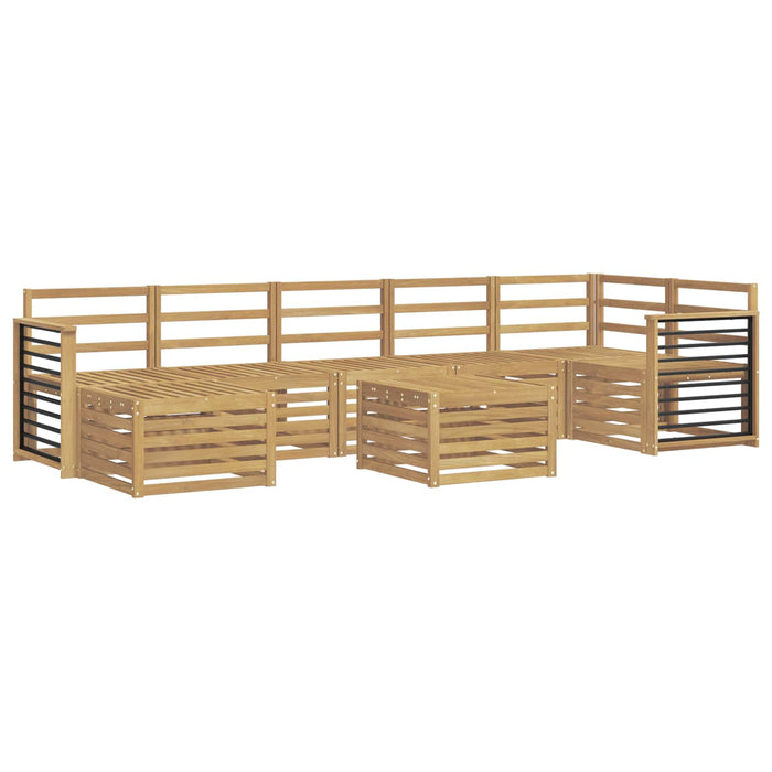 Set de canapele de exterior 8 pcs Alb 59 x 59 x 37 cm WALTI