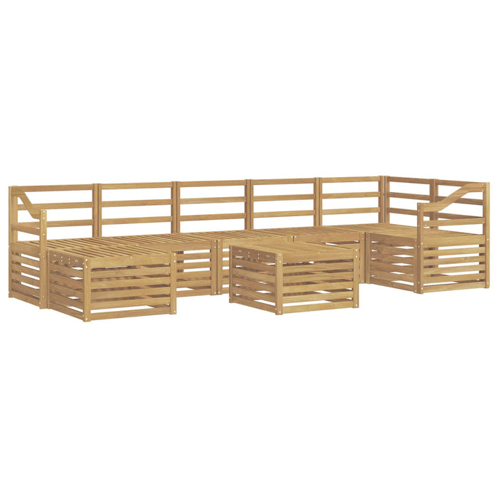 Set de canapele de exterior 8 pcs Alb 59 x 59 x 37 cm WALTI