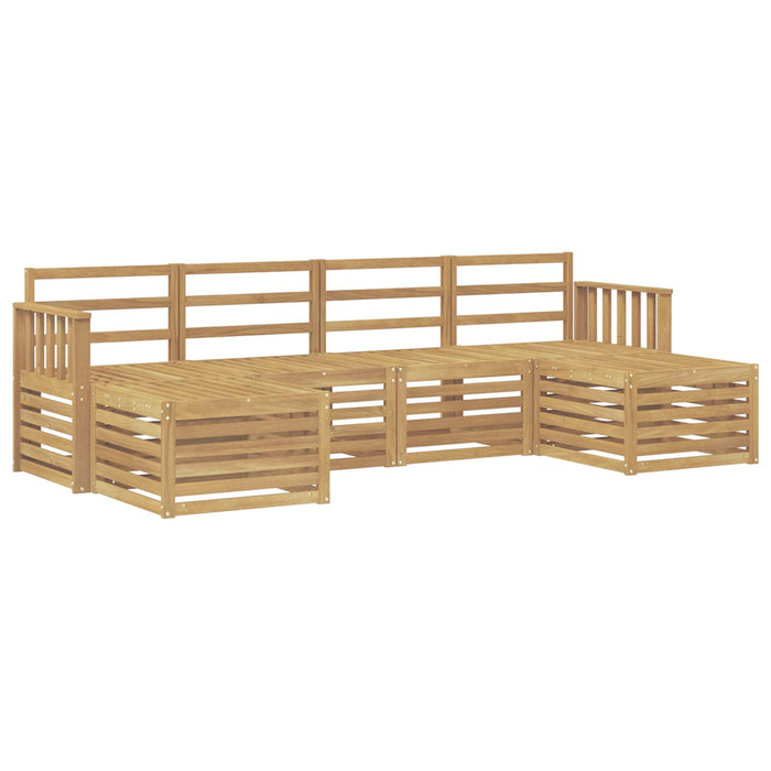 Set de canapele de exterior 5 pcs Alb 249 x 122,5 x 73 cm WALTI