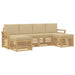 Set de canapele de exterior 6 pcs Alb și Bej - WALTI WALTI