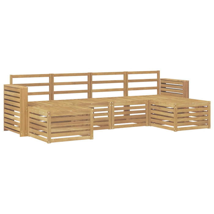 Set de canapele de exterior 6 pcs Alb 257 x 122,5 x 73 cm - WALTI WALTI