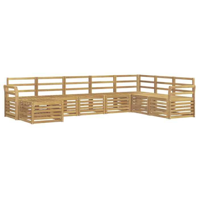 Set de canapele de exterior 8 pcs Alb 308 x 190 x 73 cm WALTI