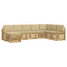 Set de canapele de exterior 8 pcs Alb și Bej 308 x 190 x 73 cm - WALTI WALTI