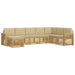 Set de canapele de exterior 8 pcs Alb și Bej - WALTI WALTI