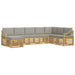 Set de canapele de exterior 8 pcs Alb și gri deschis - WALTI WALTI