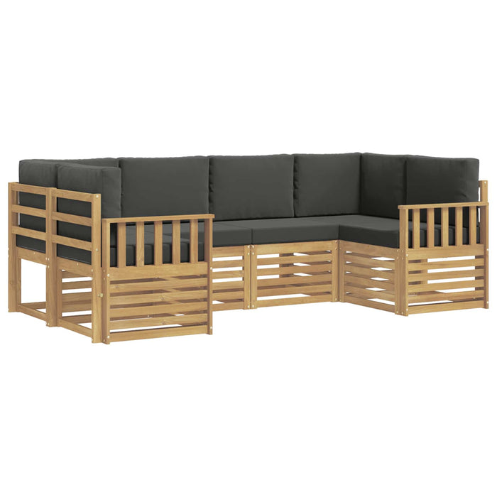 Set de canapele de exterior 5 pcs Alb și Antracit WALTI
