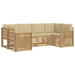 Set de canapele de exterior 6 pcs Alb și Bej - WALTI WALTI