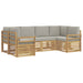 Set de canapele de exterior 6 pcs Alb și gri deschis - WALTI WALTI