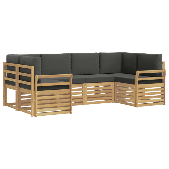 Set de canapele de exterior 6 pcs Alb și antracit WALTI
