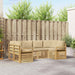 Set de canapele de exterior 6 pcs Alb și Bej - WALTI WALTI