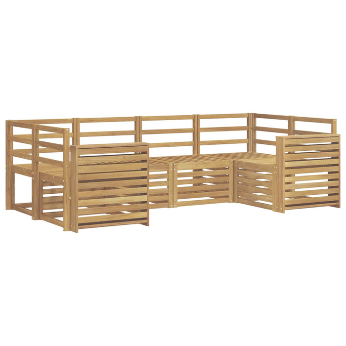 Set de canapele de exterior 6 pcs Alb 245 x 132,5 x 73 cm WALTI