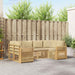 Set de canapele de exterior 6 pcs Alb și Bej - WALTI WALTI