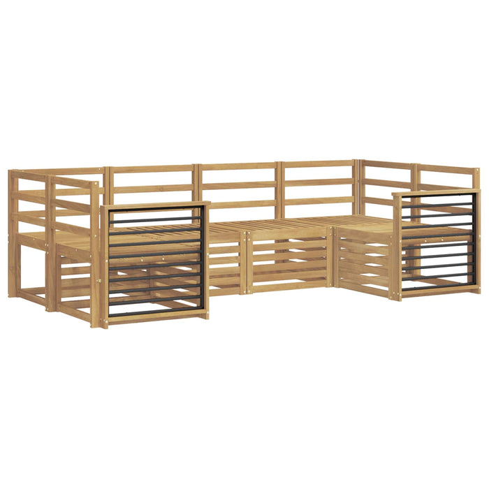Set de canapele de exterior 6 pcs Alb 245 x 128,5 x 73 cm WALTI