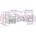 Set canapea sectională 6 pcs Alb și Bej 245 x 128,5 x 73 cm - WALTI WALTI