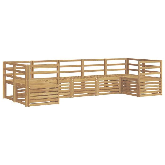 Set de canapele de exterior 7 pcs Alb 304 x 126,5 x 73 cm WALTI