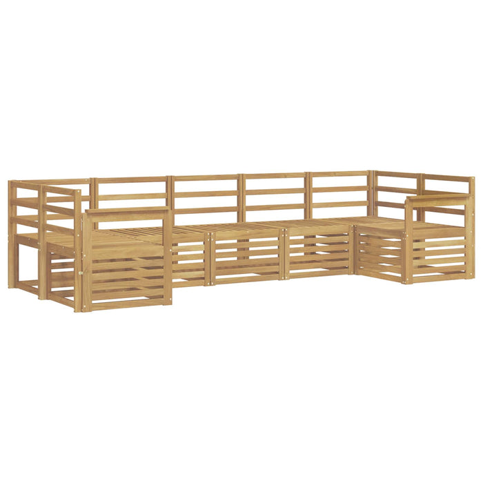 Set de canapele de exterior 7 pcs Alb 304 x 128,5 x 73 cm WALTI