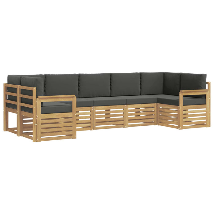 Set de canapele de exterior 6 pcs Alb și Antracit WALTI