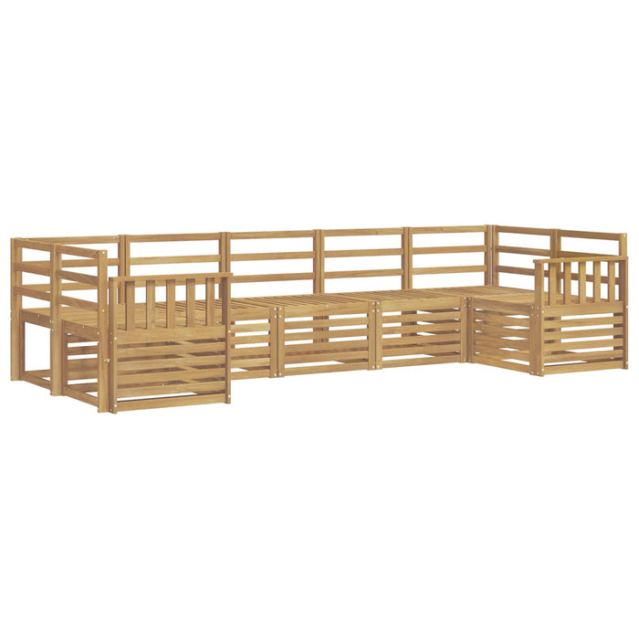 Set de canapele de exterior 7 pcs Alb 304 x 128,5 x 73 cm WALTI