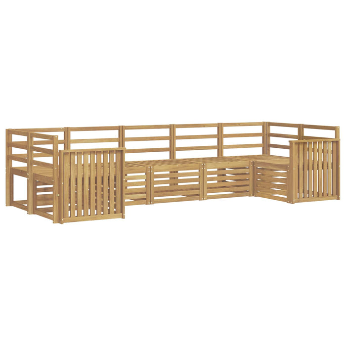 Set de canapele de exterior 7 pcs Alb 304 x 128,5 x 73 cm WALTI