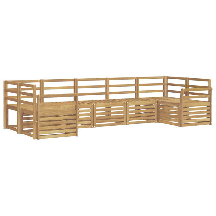Set de canapele de exterior 7 pcs Alb 304 x 130,5 x 73 cm WALTI