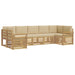 Set de canapele de exterior 7 pcs Alb și Bej - WALTI WALTI