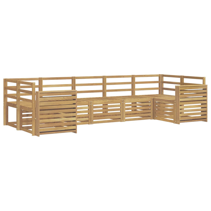Set de canapele de exterior 7 pcs Alb 304 x 132,5 x 73 cm WALTI