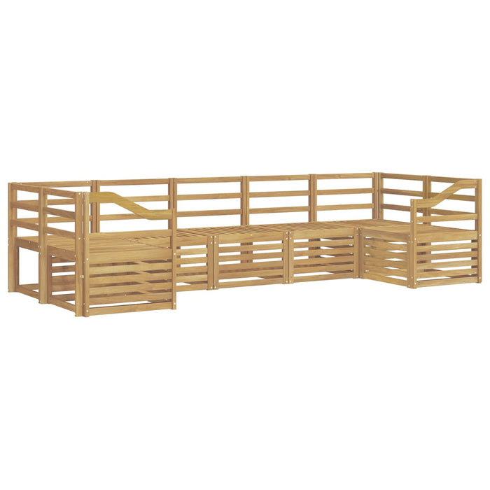 Set de canapele de exterior 7 pcs Alb 304 x 126,5 x 73 cm WALTI