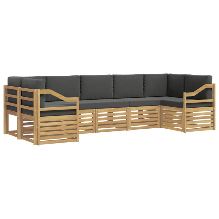 Set canapea sectională 7 pcs Alb și antracit - WALTI WALTI
