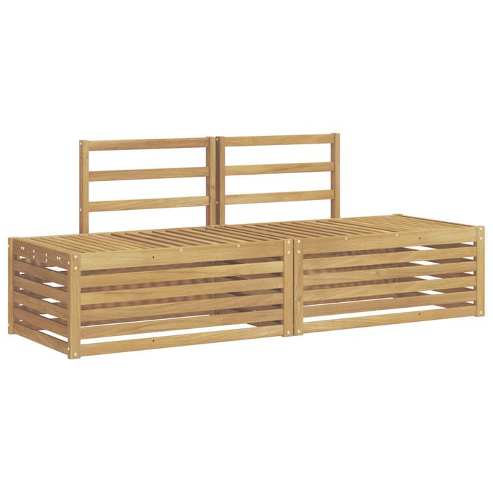 Set de canapele de exterior 3 Bucată Alb 182,5 x 63 x 73 cm WALTI