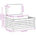 Set de canapele de exterior Alb 182,5 x 63 x 73 cm Poliester - WALTI WALTI