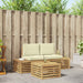 Set de canapele de exterior Alb 59 x 59 x 37 cm Poliester - WALTI WALTI