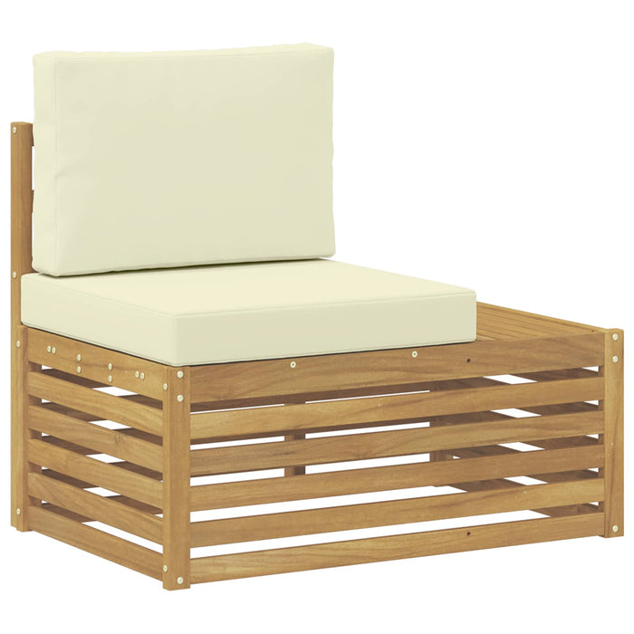 Set de canapele de exterior Alb 59 x 59 x 37 cm Poliester - WALTI WALTI