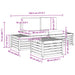 Set de canapele de exterior Alb 59 x 59 x 37 cm Poliester - WALTI WALTI