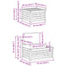 Set de canapele de exterior Alb 59 x 59 x 37 cm Poliester - WALTI WALTI