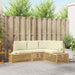 Set de canapele de exterior Alb 213,5 x 154,5 x 73 cm Poliester - WALTI WALTI