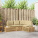 Set de canapele de exterior 4 Bucată Alb Lemn Solid de Acacia - WALTI WALTI