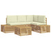 Set de canapele de exterior Alb 59 x 59 x 37 cm Poliester - WALTI WALTI