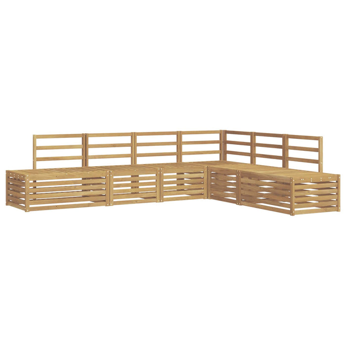 Set de canapele de exterior 6 Bucată Alb WALTI