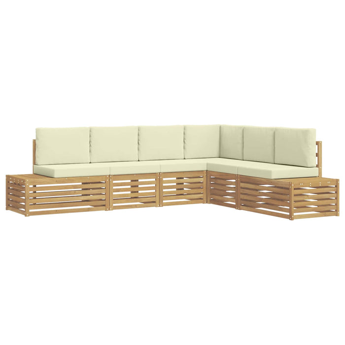 Set de canapele de exterior Alb 273 x 213,5 x 73 cm Poliester - WALTI WALTI