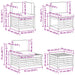 Set de canapele de exterior Alb 59 x 59 x 37 cm Poliester - WALTI WALTI
