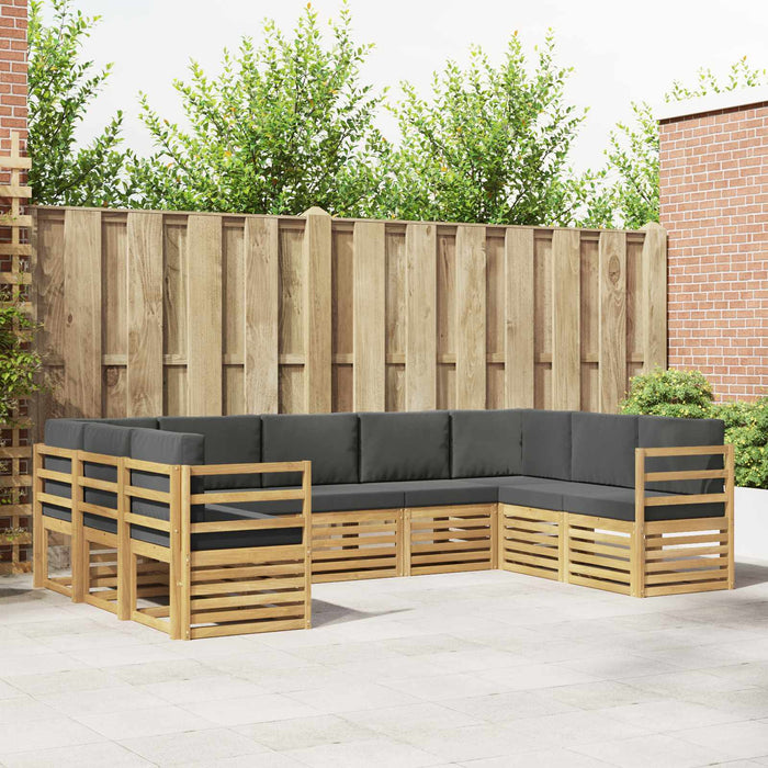 Set canapea sectională 9 pcs Alb și antracit - WALTI WALTI