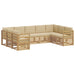 Set canapea sectională 9 pcs Alb și Bej 304 x 185,5 x 73 cm - WALTI WALTI