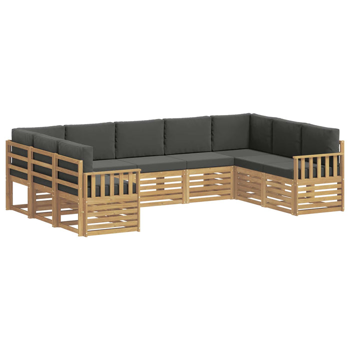 Set de canapele de exterior 7 pcs Alb și Antracit WALTI