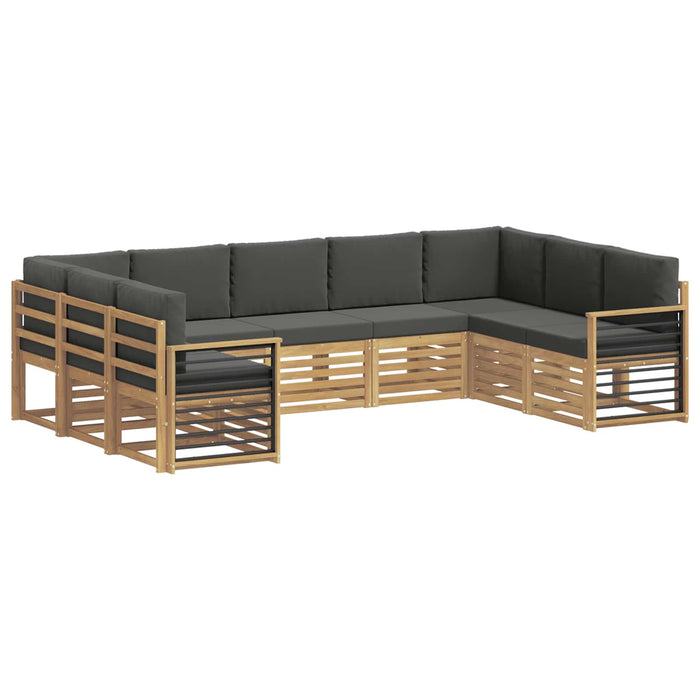Set canapea sectională 9 pcs Alb și antracit - WALTI WALTI