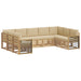 Set de canapele de exterior 9 pcs Alb și Bej - WALTI WALTI