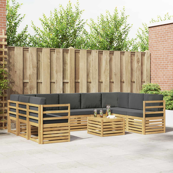 Set de canapele de exterior 8 pcs Alb și Antracit WALTI