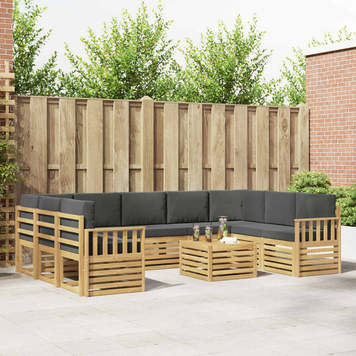 Set de canapele de exterior 8 pcs Alb și Antracit WALTI