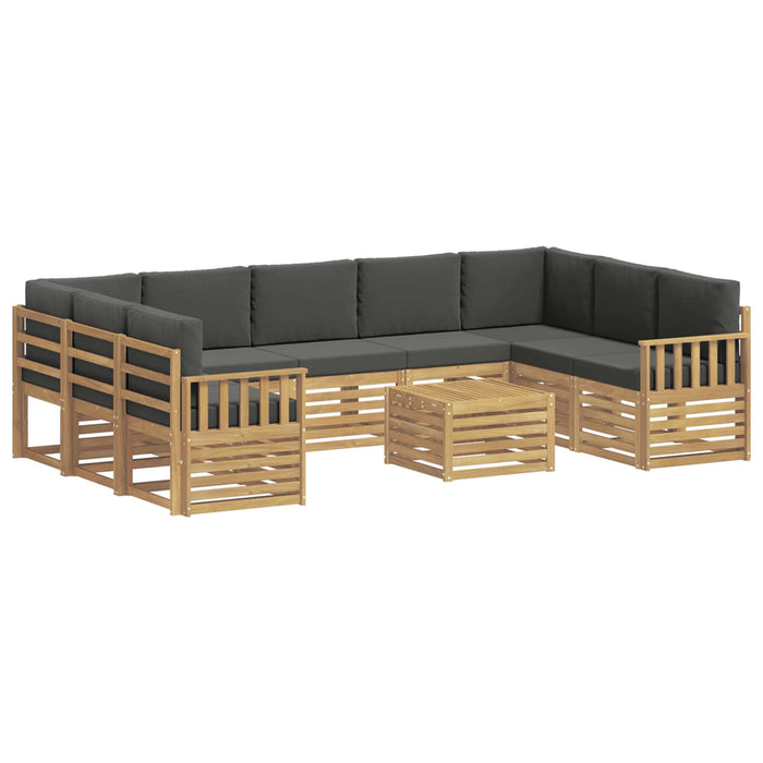 Set de canapele de exterior 8 pcs Alb și Antracit WALTI