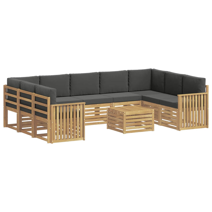 Set de canapele de exterior 10 pcs Alb și antracit WALTI