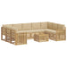 Set de canapele de exterior 10 pcs Alb și Bej 59 x 59 x 37 cm - WALTI WALTI